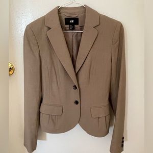 H&M Women’s Tan Taupe Blazer Size 4